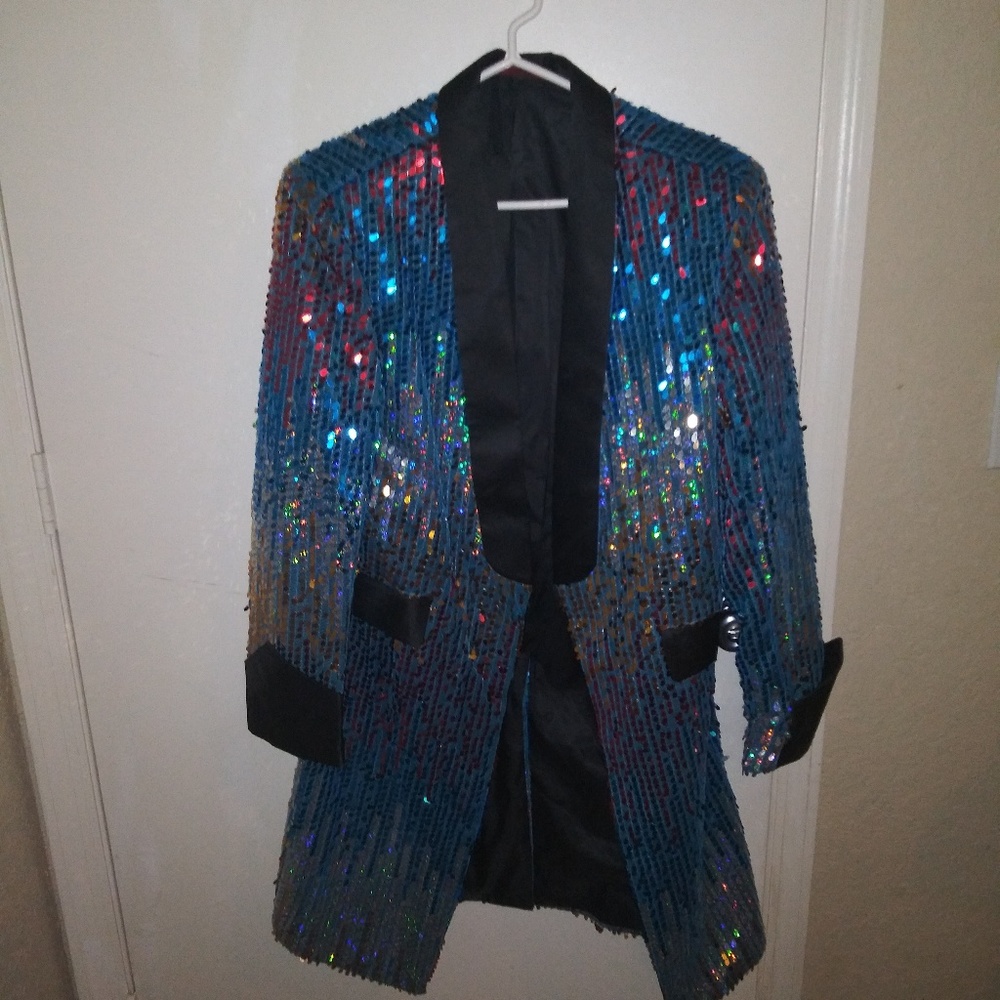 Cloudstyle Men's Sequin Jacket